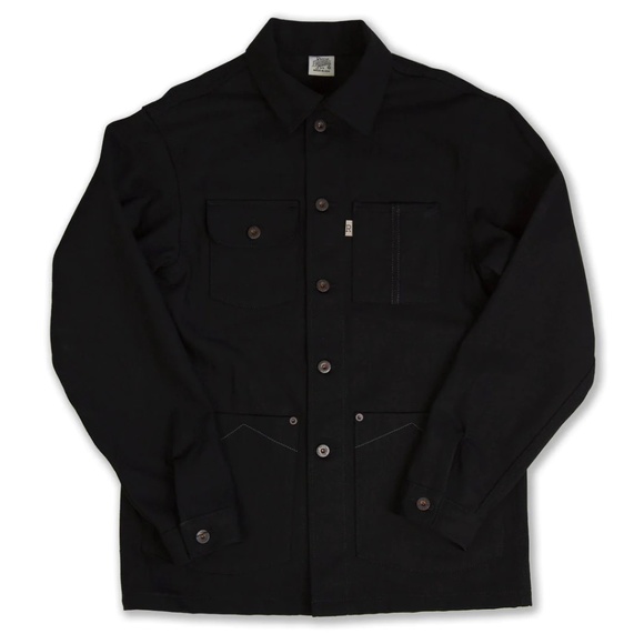 Railcar Fine Goods - Chore Coat - Black Denim - Picture 1 of 3
